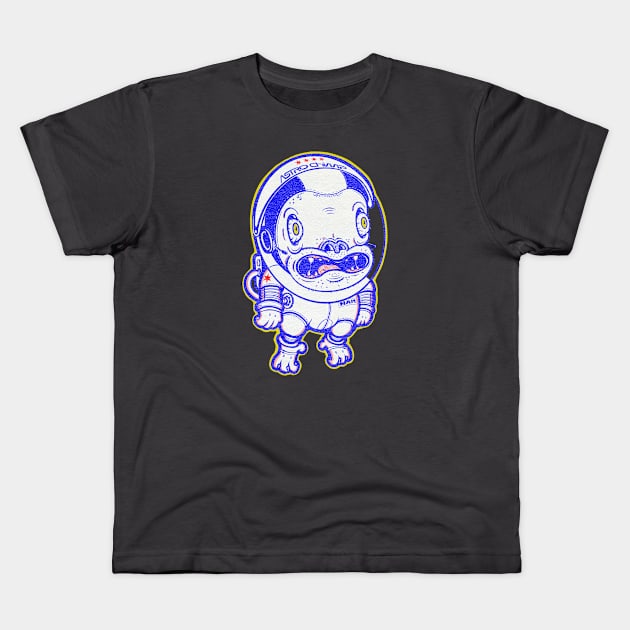 Astro Chimp Spacewalk! Kids T-Shirt by astr0_ch1mp